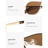 image:imageSOJOS Retro 70s Aviator Sunglasses for Women Men Trendy 2026 Oversized UV400 Metal Pilot Shades SJ1272GoldBrown