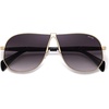 image:imageSOJOS Retro 70s Aviator Sunglasses for Women Men Trendy 2026 Oversized UV400 Metal Pilot Shades SJ1272GoldGradient Grey Purple