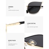 image:imageSOJOS Retro 70s Aviator Sunglasses for Women Men Trendy 2026 Oversized UV400 Metal Pilot Shades SJ1272GoldGrey