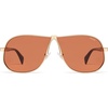 image:imageSOJOS Retro 70s Aviator Sunglasses for Women Men Trendy 2026 Oversized UV400 Metal Pilot Shades SJ1272GoldOrange