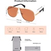 image:imageSOJOS Retro 70s Aviator Sunglasses for Women Men Trendy 2026 Oversized UV400 Metal Pilot Shades SJ1272GoldOrange
