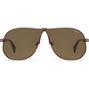 image:imageSOJOS Retro 70s Aviator Sunglasses for Women Men Trendy 2026 Oversized UV400 Metal Pilot Shades SJ1272Matte BrownBrown