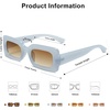 image:imageSOJOS Retro 90s Nude Rectangle Sunglasses Womens Mens Trendy Chunky GlassesBlue
