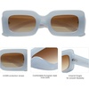image:imageSOJOS Retro 90s Nude Rectangle Sunglasses Womens Mens Trendy Chunky GlassesBlue