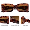 image:imageSOJOS Retro 90s Nude Rectangle Sunglasses Womens Mens Trendy Chunky GlassesBrown