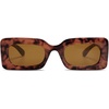 image:imageSOJOS Retro 90s Nude Rectangle Sunglasses Womens Mens Trendy Chunky GlassesBrown