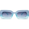 image:imageSOJOS Retro 90s Nude Rectangle Sunglasses Womens Mens Trendy Chunky GlassesGradient Blue