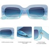 image:imageSOJOS Retro 90s Nude Rectangle Sunglasses Womens Mens Trendy Chunky GlassesGradient Blue