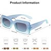 image:imageSOJOS Retro 90s Nude Rectangle Sunglasses Womens Mens Trendy Chunky GlassesGradient Blue