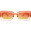 image:imageSOJOS Retro 90s Nude Rectangle Sunglasses Womens Mens Trendy Chunky GlassesGradient Orange