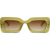 image:imageSOJOS Retro 90s Nude Rectangle Sunglasses Womens Mens Trendy Chunky GlassesGreen