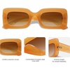 image:imageSOJOS Retro 90s Nude Rectangle Sunglasses Womens Mens Trendy Chunky GlassesOrange