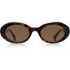 image:imageSOJOS Retro Acetate Oval Polarized Sunglasses Women Men 90s Vintage UV400 Protection Tiny Sun GlassesSUNSETGlaze HazetortoiseBrown