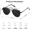 image:imageSOJOS Retro Aviator Polarized Double Bridge Sunglasses for Men Women Mirrored Lens SJ1051A BlackGrey