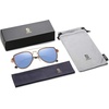 image:imageSOJOS Retro Aviator Polarized Double Bridge Sunglasses for Men Women Mirrored Lens SJ1051A10 GoldDusty Blue Mirrored