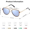image:imageSOJOS Retro Aviator Polarized Double Bridge Sunglasses for Men Women Mirrored Lens SJ1051A10 GoldDusty Blue Mirrored