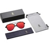 image:imageSOJOS Retro Aviator Polarized Double Bridge Sunglasses for Men Women Mirrored Lens SJ1051BlackRed Mirrored