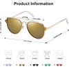 image:imageSOJOS Retro Aviator Polarized Double Bridge Sunglasses for Men Women Mirrored Lens SJ1051GoldGold Mirrored