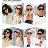 image:imageSOJOS Retro Aviator Polarized Sunglasses for Men Women Trendy Vintage Square Pilot Mens Shades SJ2370Green Frame Grey Lens