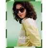 image:imageSOJOS Retro Aviator Polarized Sunglasses for Men Women Trendy Vintage Square Pilot Mens Shades SJ2370Tortoise Frame Brown Grading Lens