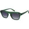 image:imageSOJOS Retro Aviator Polarized Sunglasses for Men Women Vintage Square Mens Shades SJ2632Green Frame Grey Grading Lens