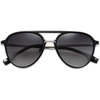 image:imageSOJOS Retro Aviator Polarized Sunglasses for Women Men Double Bridge Ladies ShadesBlack