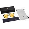 image:imageSOJOS Retro Aviator Polarized Sunglasses for Women Men Double Bridge Ladies ShadesBlack FrameYellow Lens