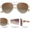 image:imageSOJOS Retro Aviator Polarized Sunglasses for Women Men Double Bridge Ladies ShadesCrystal Pink