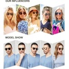 image:imageSOJOS Retro Aviator Polarized Sunglasses for Women Men Double Bridge Ladies ShadesTortoise Grey