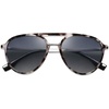 image:imageSOJOS Retro Aviator Polarized Sunglasses for Women Men Double Bridge Ladies ShadesTortoise Grey