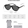 image:imageSOJOS Retro Aviator Polarized Sunglasses for Women Men Vintage 70s Style UV Protection Womens Mens Shades SJ2701BlackGrey
