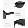 image:imageSOJOS Retro Aviator Polarized Sunglasses for Women Men Vintage 70s Style UV Protection Womens Mens Shades SJ2701BlackGrey
