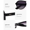 image:imageSOJOS Retro Aviator Polarized Sunglasses for Women Men Vintage 70s Style UV Protection Womens Mens Sun Glasses SJ2646BlackGrey Grading