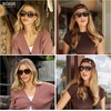 image:imageSOJOS Retro Aviator Polarized Sunglasses for Women Men Vintage 70s Style UV Protection Womens Mens Sun Glasses SJ2646Deep Eggplant PurpleRetro Brwon