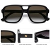 image:imageSOJOS Retro Aviator Sunglasses For Women Men Square Womens Square Sun Glasses SJ2355Black Grey Grading
