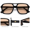 image:imageSOJOS Retro Aviator Sunglasses For Women Men Square Womens Square Sun Glasses SJ2355Black Orange