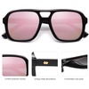 image:imageSOJOS Retro Aviator Sunglasses For Women Men Square Womens Square Sun Glasses SJ2355Black Pink Mirror