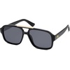 image:imageSOJOS Retro Aviator Sunglasses Womens Mens Polarized Vintage Trendy Rectangle Women Sunnies SJ2335BlackGrey