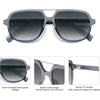 image:imageSOJOS Retro Aviator Sunglasses Womens Mens Vintage Double Bridge Sun Glasses 70s 80s 90s Shades SJ2399Blue