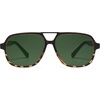 image:imageSOJOS Retro Aviator Sunglasses Womens Mens Vintage Double Bridge Sun Glasses 70s 80s 90s Shades SJ2399Tortoise