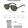 image:imageSOJOS Retro Aviator Sunglasses Womens Mens Vintage Double Bridge Sun Glasses 70s 80s 90s Shades SJ2399Tortoise