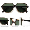 image:imageSOJOS Retro Aviator Sunglasses Womens Mens Vintage Double Bridge Sun Glasses 70s 80s 90s Shades SJ2399Tortoise