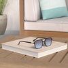 image:imageSOJOS Retro Aviator Sunglasses for Women MenTrendy Rectangle Womens Mens Shades Sun Glasses SJ2202Black FrameBlue Grading Lens