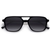 image:imageSOJOS Retro Aviator Sunglasses for Women MenTrendy Rectangle Womens Mens Shades Sun Glasses SJ2202Black FrameGrey Grading Lens
