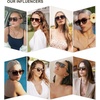 image:imageSOJOS Retro Aviator Sunglasses for Women MenTrendy Rectangle Womens Mens Shades Sun Glasses SJ2202Brown Tortoise FrameBrown Grading Lens