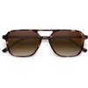 image:imageSOJOS Retro Aviator Sunglasses for Women MenTrendy Rectangle Womens Mens Shades Sun Glasses SJ2202Brown Tortoise FrameBrown Grading Lens