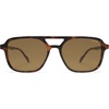 image:imageSOJOS Retro Aviator Sunglasses for Women MenTrendy Rectangle Womens Mens Shades Sun Glasses SJ2202Coffee Tortoise FrameCoffee Lens