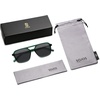 image:imageSOJOS Retro Aviator Sunglasses for Women MenTrendy Rectangle Womens Mens Shades Sun Glasses SJ2202Green FrameGrey Lens