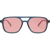 image:imageSOJOS Retro Aviator Sunglasses for Women MenTrendy Rectangle Womens Mens Shades Sun Glasses SJ2202Milky Blue FrameRed Lens