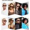 image:imageSOJOS Retro Aviator Sunglasses for Womens Mens Polarized Trendy Square Designer Inspired Shades 80s 90s Sun Glasses SJ2342Black